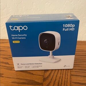 TP-Link Tapo Home Security Wi‑Fi Camera Box — Blue & White